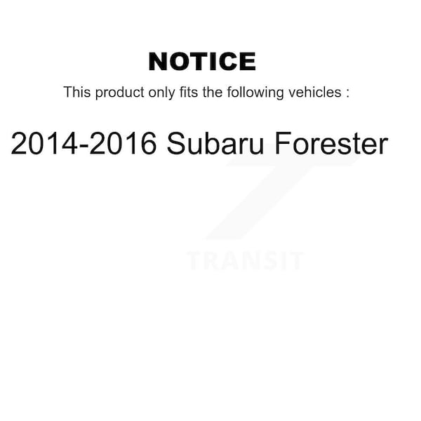 Front Rear Complete Strut & TOR Sway Bar Link Kit 8Pc For 2014-2016 Subaru Forester